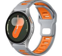 CeMiKa 20mm Rugged Strap Compatible with Samsung Galaxy Watch 7 6 5 4 Strap 44mm 40mm Men,Soft Silicone Sport Straps for Galaxy Watch 6/4 Classic,Samsung Watch 5 Pro/FE/Watch 3 41mm/Active 2