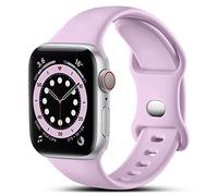 CeMiKa Compatible with Apple Watch Strap 41mm 42mm 40mm 38mm, Silicone Sport Band Replacement Straps Compatible with Apple Watch Series 10 9 8 7 6 5 4 3 2 1 SE/iwatch Strap, Women Men, Lavender