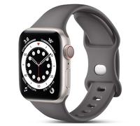 CeMiKa Compatible with Apple Watch Strap 44mm 42mm 45mm 46mm 49mm, Soft Silicone Band Replacement Sport Straps for Apple Watch Series 10 9 8 7 6 5 4 3 2 1 SE, Women Men, Clay