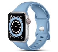 CeMiKa Compatible with Apple Watch Strap 44mm 42mm 45mm 46mm 49mm, Soft Silicone Sport Band Replacement Straps for iWatch Strap Series 11 10 9 8 7 6 5 4 3 2 1 SE SE3, Women Men, Ocean Blue