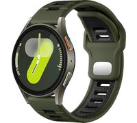 CeMiKa Compatible with Samsung Galaxy Watch 7 6 5 4 Strap 44mm 40mm Men,20mm Rugged Soft Silicone Sport Straps for Galaxy Watch 6 Classic 47mm/4 Classic 46mm,Samsung Watch 5 Pro/FE/Active 2
