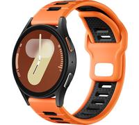CeMiKa Compatible with Samsung Galaxy Watch 7 6 5 4 Strap 44mm 40mm Men,20mm Rugged Soft Silicone Sport Straps for Galaxy Watch 6 Classic 47mm/4 Classic 46mm,Samsung Watch 5 Pro/FE/Active 2