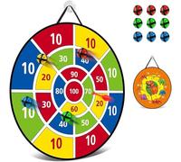 CEMIRK Kids Dart Board Set - 66cm Double-Sided Dinosaur Dart Board for Kids with Sticky Balls - Fun Indoor & Outdoor Games for Boys & Girls, for 3+ Year Olds
