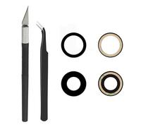Cemobile 1 Set Original Back Rear Camera Glass Lens Replacement for iPhone 17 with Adhesive Preinstalled and Repair Tool Kit