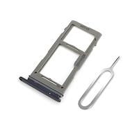 Cemobile Dual SIM Card Tray Replacement for Samsung Galaxy A17 4G SM-A175 SIM Card Slot Holder for Samsung A17 SM-A175F (Black)