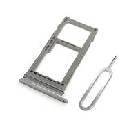 Cemobile SIM Card Tray Micro SD Holder Slot Replacement for Samsung Galaxy S10/S10 Plus G973 G975 (Single SIM model ONLY) with Waterproof Sealing Gasket Ring + SIM Tray Open Eject Pin (White)