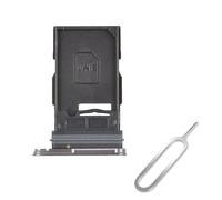 Cemobile SIM Card Tray Slot Holder and Micro SD card tray Replacement for Samsung Galaxy S25 & S25 Plus (Single SIM Version ONLY) (Silver Shadow)