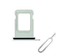 Cemobile SIM Card Tray Slot Holder Replacement for iPhone 12 6.1 Inch(Single SIM Version) with Waterproof Rubber Seal Ring + SIM Card Tray Open Eject Pin (Green)