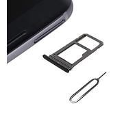 Cemobile SIM Card Tray Slot Holder Replacement for Samsung Galaxy S8 G950 / S8 Plus G955 (Single SIM model ONLY) + SIM Card Tray Open Eject Pin (Midnight Black)