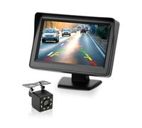 CEMOFE 4.3"1080P Reversing Camera Kit Night Vision Car Rear View Camera Reverse Camera for Car with TFT LCD Monitor and Cigarette Lighter Switch for Van Truck SUV IP68 Waterproof