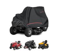 CEMOFE 420D Lawn Mower Covers Waterproof Lawnmower Cover Protective Ride on Mower for Outdoor Storage Winter Snow Frost Rain UV Protection 183*137*117cm/72*54*46in