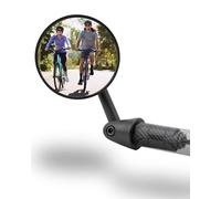 CEMOFE Bicycle Mirror Rear View Bike Wing Mirrors Cycling Mirror Bar End 360°Adjustable Fits for 15-22mm MTB Scooter 1pc (Universal for Left & Right Side)
