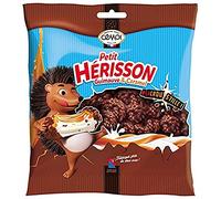 Cémoi Bag of Small Hedgehog Marshmallow Chocolate with Milk Melting Heart, Crispy Cereal Beads - Made in France (180g)