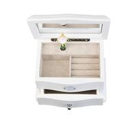 CEMONT Jewellery Box Ballet Princess Vintage Wooden Musical Jewelry Organizer Necklace Ring Earring Organizer Music Multi-layer Organizer Jewelry Organiser