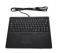 CEMTUKLBP 10in Scirrors Foot Keys Wired Keyboard with Touchpad, USB Computer Keyboard with Precise Touch Control, 84 Keys Compact Design for Linux, Includes 1.5m Cable for Home O