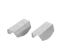 CEMTUKLBP 2pcs Racing Stainless Steel Chassis Guard, RC Car Frame Protector, Durable Stainless Steel Guard Board for HPI XRAY 1/10 1/8 Scale Models with Precision Fit and Rustproof De