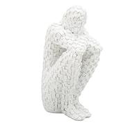 CEMTUKLBP Abstract Mosaic Sculpture Bookend, Thinker Mosaic Statue for Shelf Decoration, Eco - Friendly Resin Book Ends for Bedroom Office Library Coffee Shop