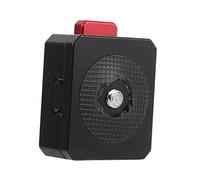 CEMTUKLBP Multifunction Alloy Quick Release Plate V Mount Battery Fixing Plate with 1/4in Screw and Rubber Cushion for DSLR Camera Cage and Tripod Mounting