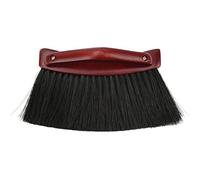 CEMTUKLBP Pool Table Brush with Soft PVC Bristles, Billiard Table Cleaning Brush, Ergonomic Pine Wood Handle Arc Shaped Design for Rail and Corner Felt Cloth Maintenance
