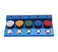 CEMTUKLBP Professional 5 - Dish Watch Oiler Repair Kit, Metal Watch Oil Dip Tool with Lid for Spring Bars and Watch Bands, Color - Coded Oil Cups for Precision