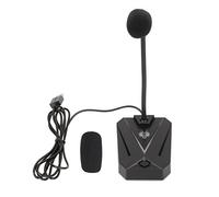 CEMTUKLBP USB Computer Microphone with RGB Light, Adjustable Gooseneck Noise Reduction Microphone, 360 Degrees Omnidirectional USB Microphone for Gaming Meeting Recording Podcast Online Cour (Type A)