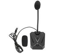 CEMTUKLBP USB Computer Microphone with RGB Light, Adjustable Gooseneck Noise Reduction Microphone, 360 Degrees Omnidirectional USB Microphone for Gaming Meeting Recording Podcast Online Cour (Office)