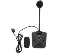 CEMTUKLBP USB Computer Microphone with RGB Light, Adjustable Gooseneck Noise Reduction Microphone, 360 Degrees Omnidirectional USB Microphone for Gaming Meeting Recording Podcast Online Cour (Gaming)