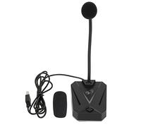 CEMTUKLBP USB Computer Microphone with RGB Light, Adjustable Gooseneck Noise Reduction Microphone, 360 Degrees Omnidirectional USB Microphone for Gaming Meeting Recording Podcast Online Cour (Soccer)