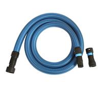 Cen-Tec Systems 94511 Quick Click 3m Antistatic Wet/Dry Dust Extraction Hose with Power Tool Adaptor Set (25mm, 38mm ID 38mm, 48mm OD) - Blue
