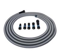 Cen-Tec Systems 94731 Quick Click 30 Ft. Hose for Home and Shop Vacuums with Expanded Multi-Brand Power Tool Adapter Set for Dust Collection, Silver