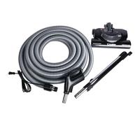 Cen-Tec Systems CT20 Central Vacuum Nozzle with 30 Ft. Pigtail Hose | Central Vacuum Powerhead and 4-wire hose with integrated wand