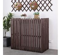 CENAP Air Conditioner Fence - Wooden Privacy Screen Panel Kit - Ac Covers for Outside to Hide Air Conditioner & for Outdoor/Brown/86X38X81Cm