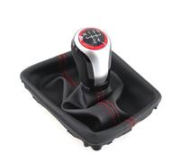 CENAP Car Gear Stick Knob for Seat for Leon III 3 MK3 2012 2013 2014 2015 2016 2017 Gear Shift Knob 5/6 Speed MT Lever Change with Gaiter Boot Cover Gear Shift Cover(5 Speed)