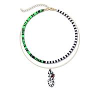 CENAPOG Halloween Necklace for Women Beetle Sandworm Necklace Horror Charm Beaded Necklaces Halloween Party Jewelry Accessories Beetle Costume Merch, One Size, Metal, No Gemstone