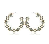 CENAPOG Hanukkah Hoop Earrings Hanukkah Menorah Dreidel Star of David Earrings Hoops Jewish Hanukkah Jewelry Accessories Gifts, Zinc, No Gemstone