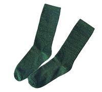 CENAST 2 Pairs Women's Novelty Glitter Ankle Socks Casual Ladies Bright Retro Sox Piles Sock, Green, One size