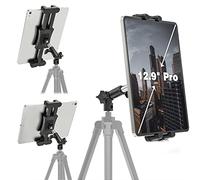 Cenawin Heavy-Duty Tablet Tripod Mount Adapter with Adjustable Aluminum Arm for Camera Monopod, iPad Holder for Tripod Tablet Clamp Mount for iPad Pro Air Mini, 4.7-13.5" Tablets Smartphones