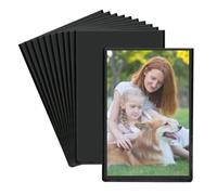 CENBEN 10 Pack Magnetic Picture Frame Fridge for Polaroid Instax Mini Film, Mini Magnetic Photo Frames, Picture Frame for Polaroid/Instax Photos, 9.3 x 6.3CM, Black