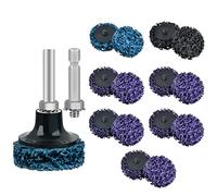 CENBEN 15pcs Grinding Cleaning Disc, 2 inch Poly Strip Wheel Rust Remover Disc, Paint Removal Disc Rough Cleaning Disc for Angle Grinder Clean and Remove Paint Coating Rust Welds Oxidation