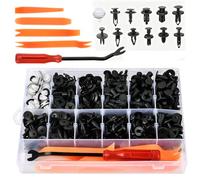 CENBEN 305pcs Car Trim Clips Set, 12 Types Plastic Rivets, 300PCS Car Panel Clips & 5PCS Trim Removal Tools, Most Popular Sizes Auto Push Pin Rivets Set
