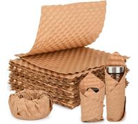 CENBEN 98 Sheets Honeycomb Packing Paper Cushioning Wrap, 29x30cm Bubble Paper Wrap, Packing Materials for Storing Delicate Items Moving Shipping, Alternative to Plastic Bubble Filler