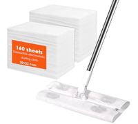 CENBEN Dry Sweeping Cloths Refills for Flash Speed Mop, 160 Pack Disposable Electrostatic Floor Wipes, Dry Dusting Pads for Pet Hair & Dust, Multi-Surface Hardwood Floor Cleaning, Fits Swiffer Sweeper