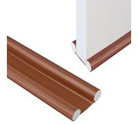 CENCERY Double Under Door Draught Excluder, 37in/96cm Draft Excluder for Doors, Double Side Door Draft Stopper, Adjustable Soundproof Draught Excluder for Reduce Noise Draught Dust(Brown)