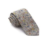 Cencibel Smart Casual Liberty Katie and Millie Blue and Yellow Flowers Tie, multicoloured