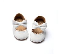 CENCIRILY Baby Girl Mary Jane Shoes Anti-Slip First Walking Bowknot Soft Sole Princess Wedding Dress Flats for 0-18 Month