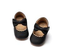 CENCIRILY Baby Girl Mary Jane Shoes Anti-Slip First Walking Bowknot Soft Sole Princess Wedding Dress Flats for 0-18 Month