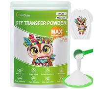CenDale 1000G White DTF Transfer Powder: Hot Melt Adhesive Digital DTF Transfer Powder for Sublimation, Ideal for All Fabrics Including Jeans and Cotton T-Shirts, Compatible with DTF and DTG Printers