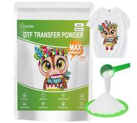 CenDale White DTF Transfer Powder: Hot Melt Adhesive Digital DTF Powder for Sublimation, Ideal for All Fabrics Including Jeans and Cotton T-Shirts, Compatible with DTF and DTG Printers (2000G)