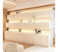 Cendbirut Paper Retractable Room Divider, Retractable Folding Privacy Screens Paper Screen Partition, Paper Indoor Room Divider partition Screen for partition,B,H86.6”
