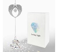 Cenebonxy Memorial Gifts for Loss of Loved One, Memorial Crystal Suncatcher for Windows, Crystal Ball Sun Catcher, Sympathy Gift Box for Loss of Mother Father Husband Wife Son Daughter Pet